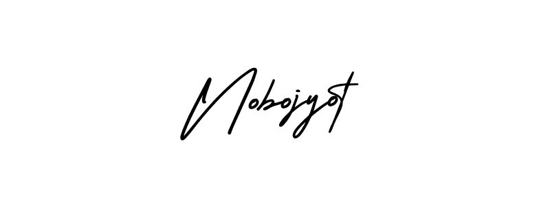 Make a beautiful signature design for name Nobojyot. Use this online signature maker to create a handwritten signature for free. Nobojyot signature style 3 images and pictures png