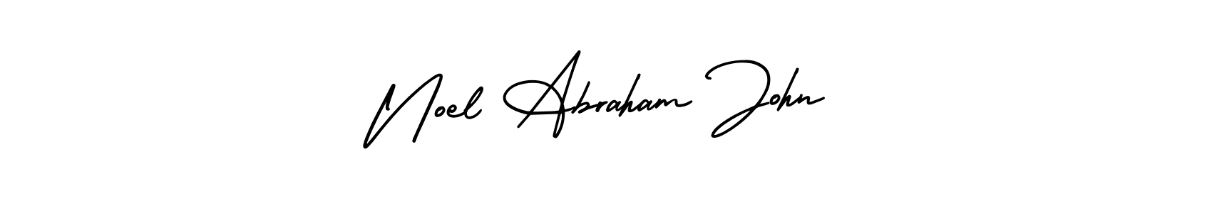 The best way (AmerikaSignatureDemo-Regular) to make a short signature is to pick only two or three words in your name. The name Noel Abraham John include a total of six letters. For converting this name. Noel Abraham John signature style 3 images and pictures png