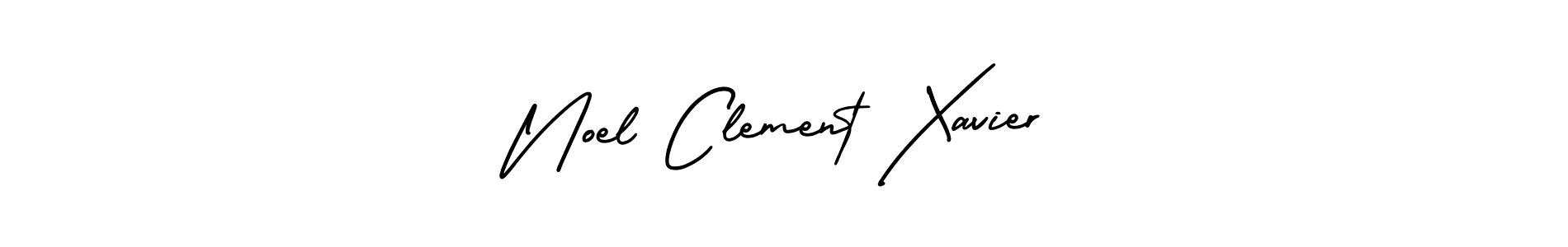 Use a signature maker to create a handwritten signature online. With this signature software, you can design (AmerikaSignatureDemo-Regular) your own signature for name Noel Clement Xavier. Noel Clement Xavier signature style 3 images and pictures png