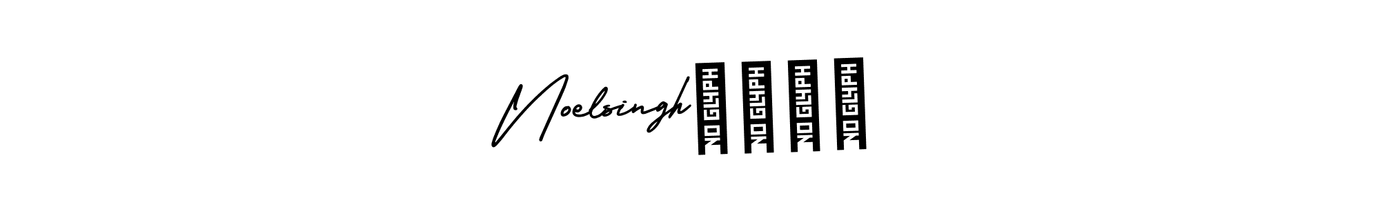 The best way (AmerikaSignatureDemo-Regular) to make a short signature is to pick only two or three words in your name. The name Noelsingh²⁰⁰⁴ include a total of six letters. For converting this name. Noelsingh²⁰⁰⁴ signature style 3 images and pictures png