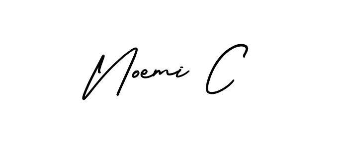 You should practise on your own different ways (AmerikaSignatureDemo-Regular) to write your name (Noemi C) in signature. don't let someone else do it for you. Noemi C signature style 3 images and pictures png