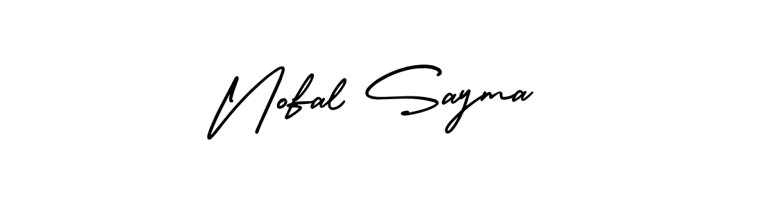 Similarly AmerikaSignatureDemo-Regular is the best handwritten signature design. Signature creator online .You can use it as an online autograph creator for name Nofal Sayma. Nofal Sayma signature style 3 images and pictures png