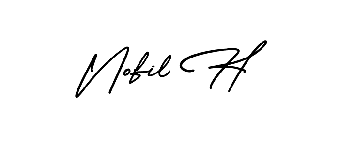 Once you've used our free online signature maker to create your best signature AmerikaSignatureDemo-Regular style, it's time to enjoy all of the benefits that Nofil H name signing documents. Nofil H signature style 3 images and pictures png