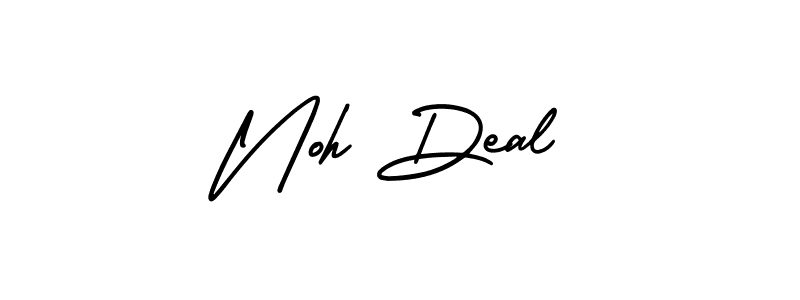 How to make Noh Deal name signature. Use AmerikaSignatureDemo-Regular style for creating short signs online. This is the latest handwritten sign. Noh Deal signature style 3 images and pictures png