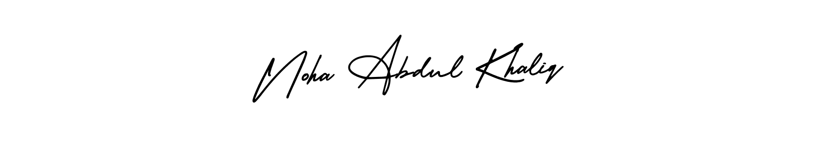 Make a beautiful signature design for name Noha Abdul Khaliq. With this signature (AmerikaSignatureDemo-Regular) style, you can create a handwritten signature for free. Noha Abdul Khaliq signature style 3 images and pictures png