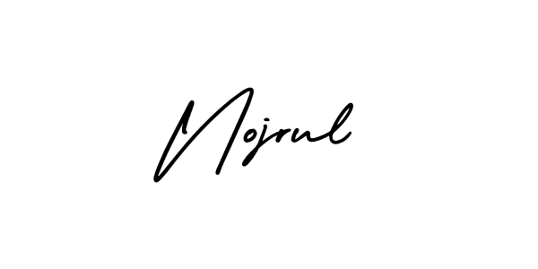 Nojrul stylish signature style. Best Handwritten Sign (AmerikaSignatureDemo-Regular) for my name. Handwritten Signature Collection Ideas for my name Nojrul. Nojrul signature style 3 images and pictures png