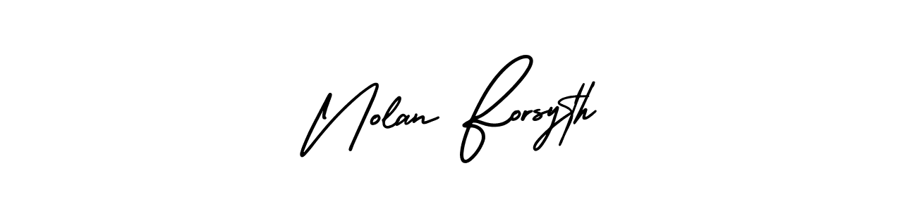 It looks lik you need a new signature style for name Nolan Forsyth. Design unique handwritten (AmerikaSignatureDemo-Regular) signature with our free signature maker in just a few clicks. Nolan Forsyth signature style 3 images and pictures png