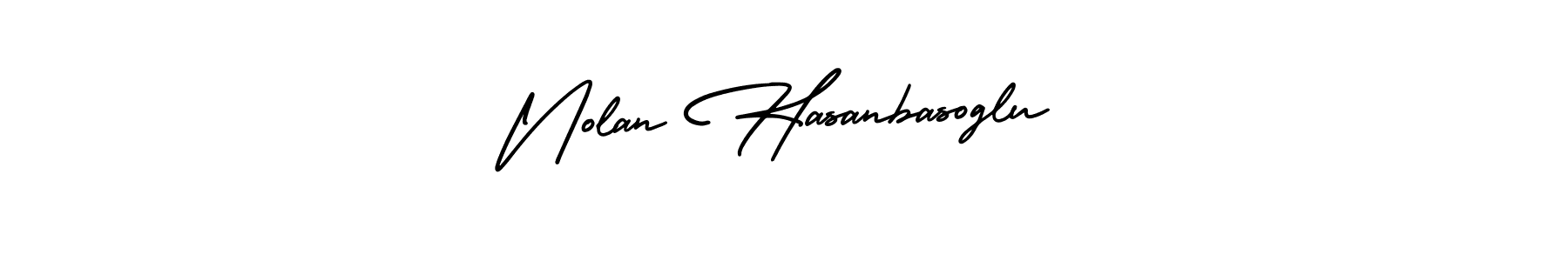 Also You can easily find your signature by using the search form. We will create Nolan Hasanbasoglu name handwritten signature images for you free of cost using AmerikaSignatureDemo-Regular sign style. Nolan Hasanbasoglu signature style 3 images and pictures png
