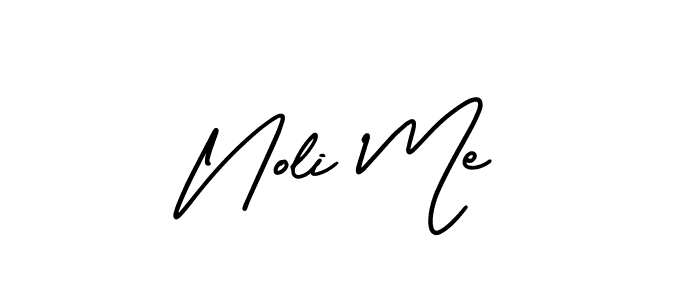 Design your own signature with our free online signature maker. With this signature software, you can create a handwritten (AmerikaSignatureDemo-Regular) signature for name Noli Me. Noli Me signature style 3 images and pictures png