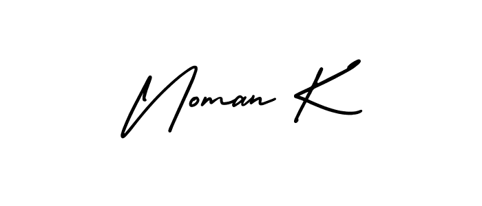 Best and Professional Signature Style for Noman K. AmerikaSignatureDemo-Regular Best Signature Style Collection. Noman K signature style 3 images and pictures png