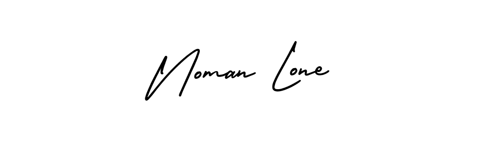 Use a signature maker to create a handwritten signature online. With this signature software, you can design (AmerikaSignatureDemo-Regular) your own signature for name Noman Lone. Noman Lone signature style 3 images and pictures png