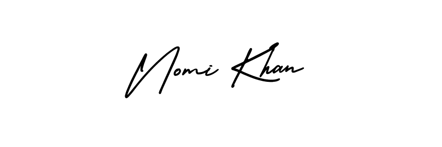 if you are searching for the best signature style for your name Nomi Khan. so please give up your signature search. here we have designed multiple signature styles  using AmerikaSignatureDemo-Regular. Nomi Khan signature style 3 images and pictures png