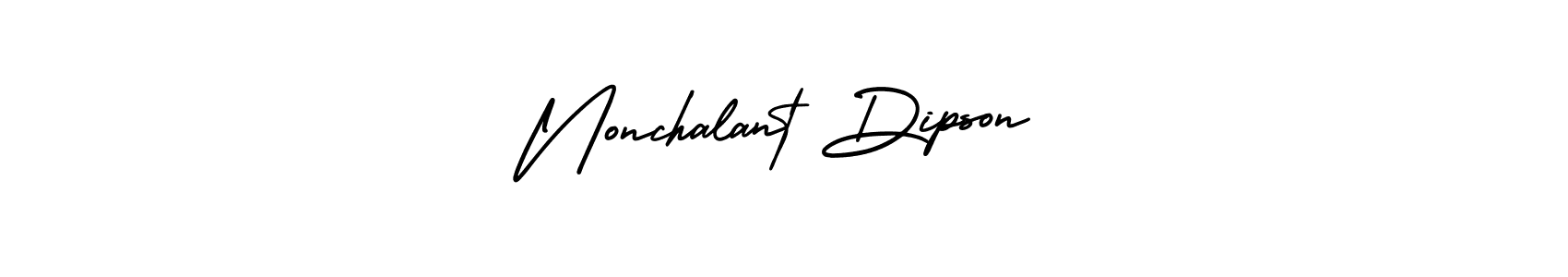 Nonchalant Dipson stylish signature style. Best Handwritten Sign (AmerikaSignatureDemo-Regular) for my name. Handwritten Signature Collection Ideas for my name Nonchalant Dipson. Nonchalant Dipson signature style 3 images and pictures png