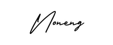 A timeless handwritten aesthetic for Noneng. The AmerikaSignatureDemo-Regular font gives your signature a handcrafted feel with natural curves. Noneng signature style 3 images and pictures png