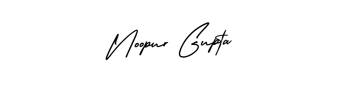 Noopur Gupta stylish signature style. Best Handwritten Sign (AmerikaSignatureDemo-Regular) for my name. Handwritten Signature Collection Ideas for my name Noopur Gupta. Noopur Gupta signature style 3 images and pictures png