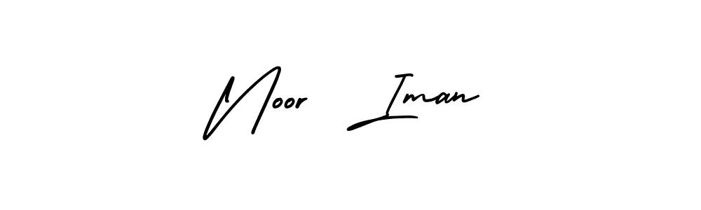 Also You can easily find your signature by using the search form. We will create Noor  Iman name handwritten signature images for you free of cost using AmerikaSignatureDemo-Regular sign style. Noor  Iman signature style 3 images and pictures png