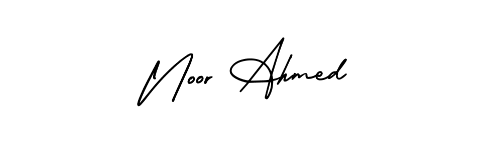 Create a beautiful signature design for name Noor Ahmed. With this signature (AmerikaSignatureDemo-Regular) fonts, you can make a handwritten signature for free. Noor Ahmed signature style 3 images and pictures png