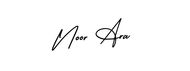 This is the best signature style for the Noor Ara name. Also you like these signature font (AmerikaSignatureDemo-Regular). Mix name signature. Noor Ara signature style 3 images and pictures png