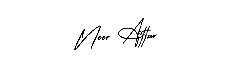 Make a beautiful signature design for name Noor Attar. With this signature (AmerikaSignatureDemo-Regular) style, you can create a handwritten signature for free. Noor Attar signature style 3 images and pictures png