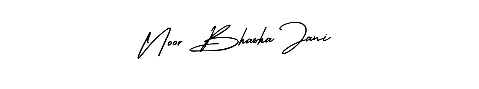 Noor Bhasha Jani stylish signature style. Best Handwritten Sign (AmerikaSignatureDemo-Regular) for my name. Handwritten Signature Collection Ideas for my name Noor Bhasha Jani. Noor Bhasha Jani signature style 3 images and pictures png