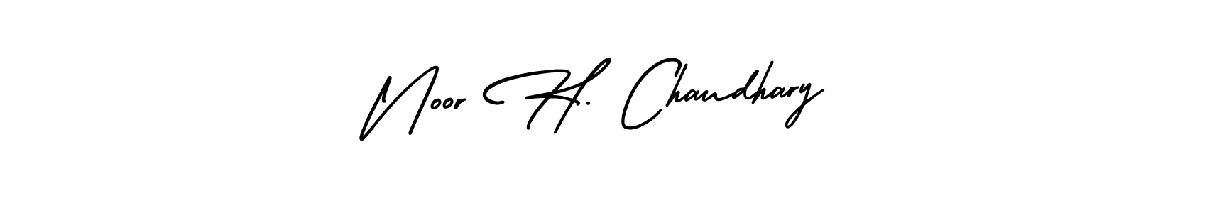 This is the best signature style for the Noor H. Chaudhary name. Also you like these signature font (AmerikaSignatureDemo-Regular). Mix name signature. Noor H. Chaudhary signature style 3 images and pictures png