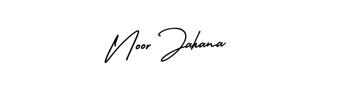 Also You can easily find your signature by using the search form. We will create Noor Jahana name handwritten signature images for you free of cost using AmerikaSignatureDemo-Regular sign style. Noor Jahana signature style 3 images and pictures png