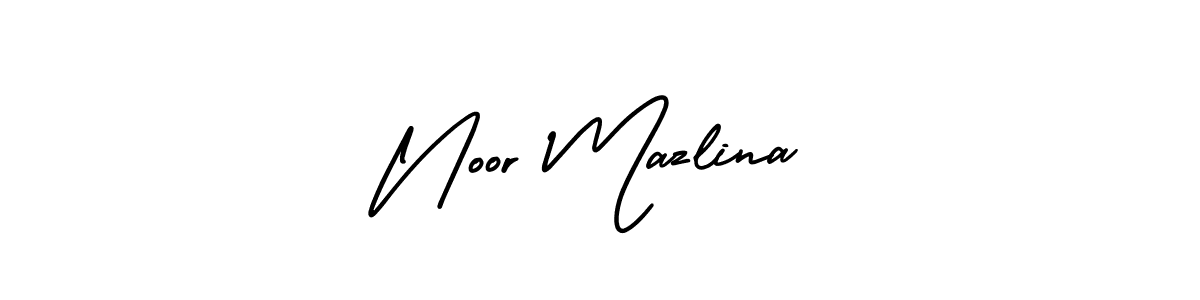 How to make Noor Mazlina signature? AmerikaSignatureDemo-Regular is a professional autograph style. Create handwritten signature for Noor Mazlina name. Noor Mazlina signature style 3 images and pictures png