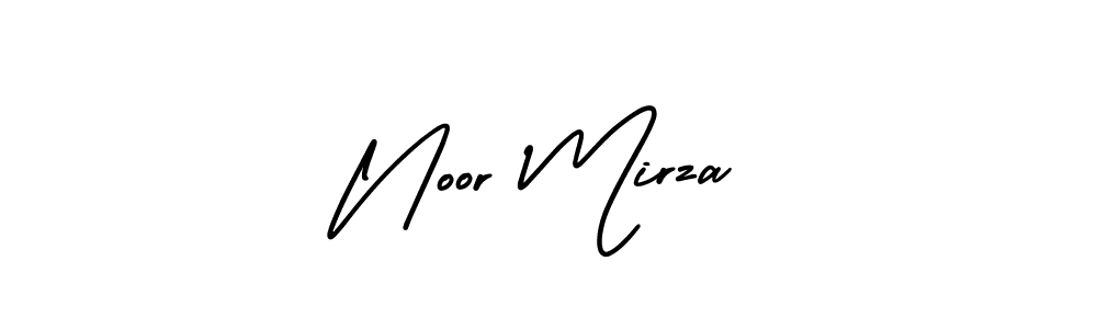 Use a signature maker to create a handwritten signature online. With this signature software, you can design (AmerikaSignatureDemo-Regular) your own signature for name Noor Mirza. Noor Mirza signature style 3 images and pictures png