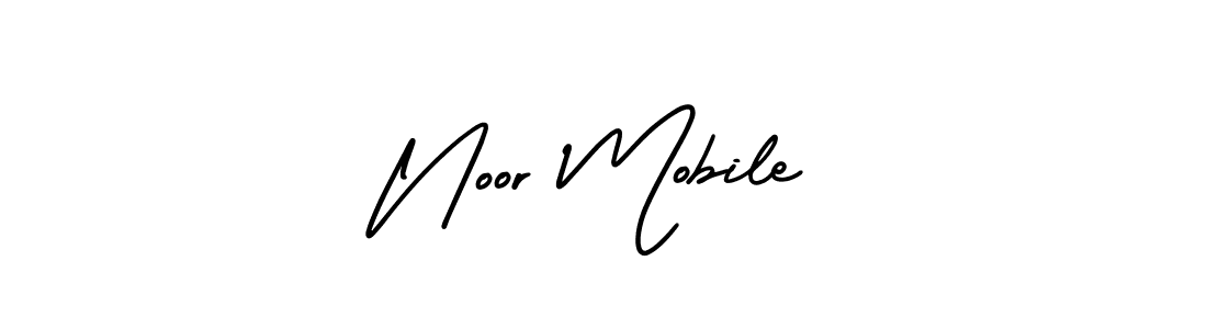 Make a beautiful signature design for name Noor Mobile. Use this online signature maker to create a handwritten signature for free. Noor Mobile signature style 3 images and pictures png