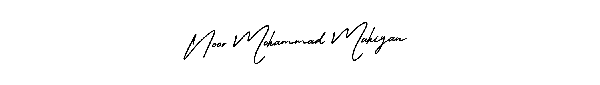 AmerikaSignatureDemo-Regular is a professional signature style that is perfect for those who want to add a touch of class to their signature. It is also a great choice for those who want to make their signature more unique. Get Noor Mohammad Mahiyan name to fancy signature for free. Noor Mohammad Mahiyan signature style 3 images and pictures png