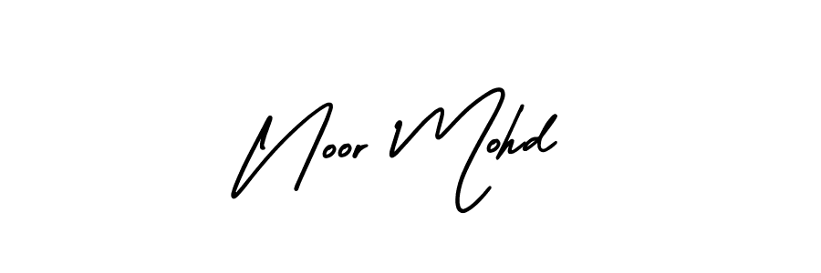 Noor Mohd stylish signature style. Best Handwritten Sign (AmerikaSignatureDemo-Regular) for my name. Handwritten Signature Collection Ideas for my name Noor Mohd. Noor Mohd signature style 3 images and pictures png