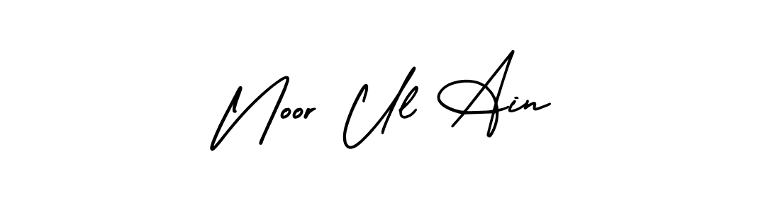 AmerikaSignatureDemo-Regular is a professional signature style that is perfect for those who want to add a touch of class to their signature. It is also a great choice for those who want to make their signature more unique. Get Noor Ul Ain name to fancy signature for free. Noor Ul Ain signature style 3 images and pictures png