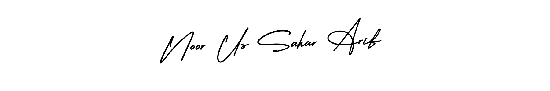 AmerikaSignatureDemo-Regular is a professional signature style that is perfect for those who want to add a touch of class to their signature. It is also a great choice for those who want to make their signature more unique. Get Noor Us Sahar Arif name to fancy signature for free. Noor Us Sahar Arif signature style 3 images and pictures png