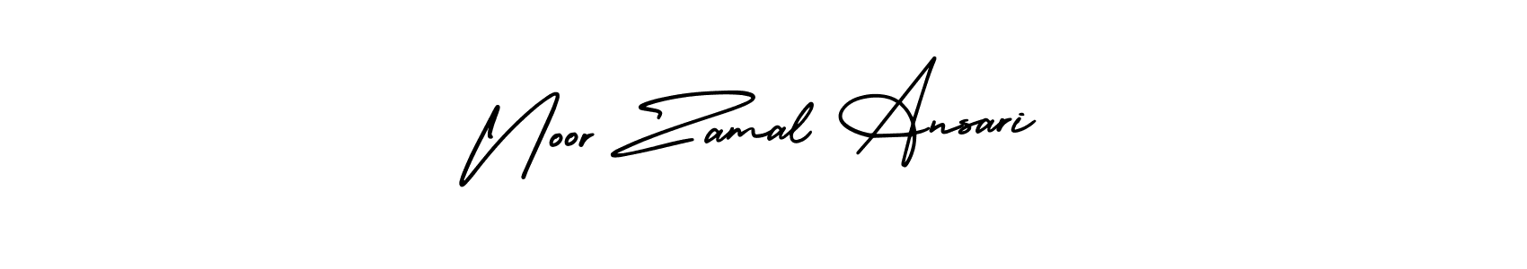 Use a signature maker to create a handwritten signature online. With this signature software, you can design (AmerikaSignatureDemo-Regular) your own signature for name Noor Zamal Ansari. Noor Zamal Ansari signature style 3 images and pictures png