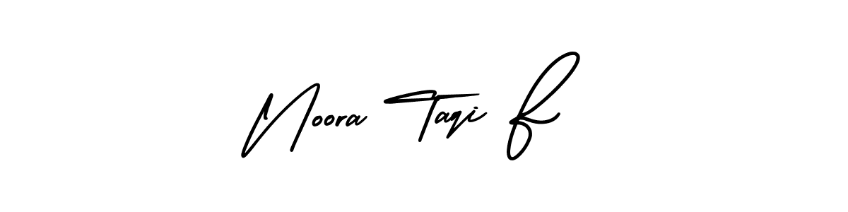 Also You can easily find your signature by using the search form. We will create Noora Taqi F name handwritten signature images for you free of cost using AmerikaSignatureDemo-Regular sign style. Noora Taqi F signature style 3 images and pictures png