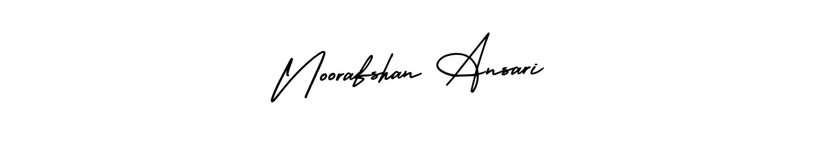 It looks lik you need a new signature style for name Noorafshan Ansari. Design unique handwritten (AmerikaSignatureDemo-Regular) signature with our free signature maker in just a few clicks. Noorafshan Ansari signature style 3 images and pictures png