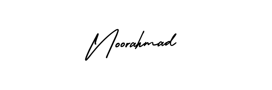 Make a beautiful signature design for name Noorahmad. With this signature (AmerikaSignatureDemo-Regular) style, you can create a handwritten signature for free. Noorahmad signature style 3 images and pictures png