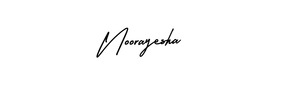 Make a beautiful signature design for name Noorayesha. With this signature (AmerikaSignatureDemo-Regular) style, you can create a handwritten signature for free. Noorayesha signature style 3 images and pictures png