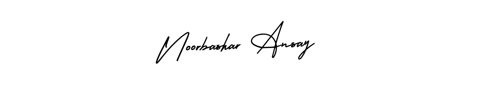 Also You can easily find your signature by using the search form. We will create Noorbashar Ansay name handwritten signature images for you free of cost using AmerikaSignatureDemo-Regular sign style. Noorbashar Ansay signature style 3 images and pictures png