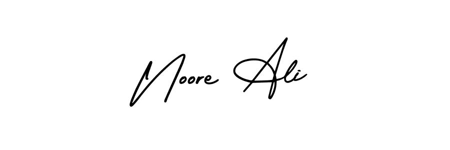 Make a beautiful signature design for name Noore Ali. With this signature (AmerikaSignatureDemo-Regular) style, you can create a handwritten signature for free. Noore Ali signature style 3 images and pictures png
