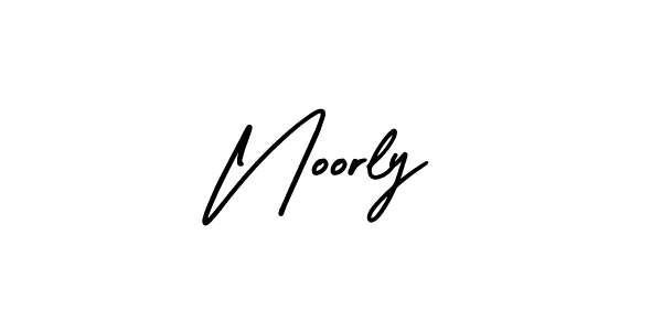 You should practise on your own different ways (AmerikaSignatureDemo-Regular) to write your name (Noorly) in signature. don't let someone else do it for you. Noorly signature style 3 images and pictures png