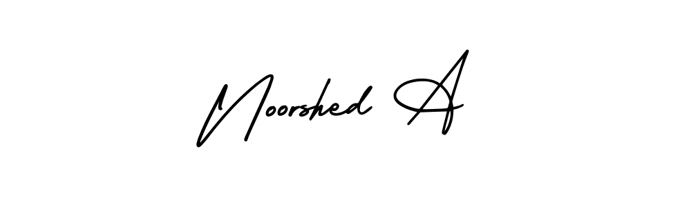 How to make Noorshed A signature? AmerikaSignatureDemo-Regular is a professional autograph style. Create handwritten signature for Noorshed A name. Noorshed A signature style 3 images and pictures png