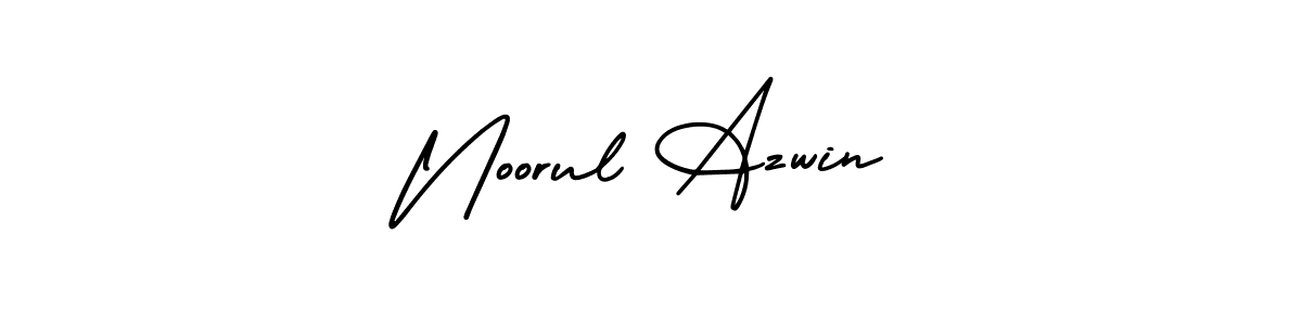 How to make Noorul Azwin name signature. Use AmerikaSignatureDemo-Regular style for creating short signs online. This is the latest handwritten sign. Noorul Azwin signature style 3 images and pictures png