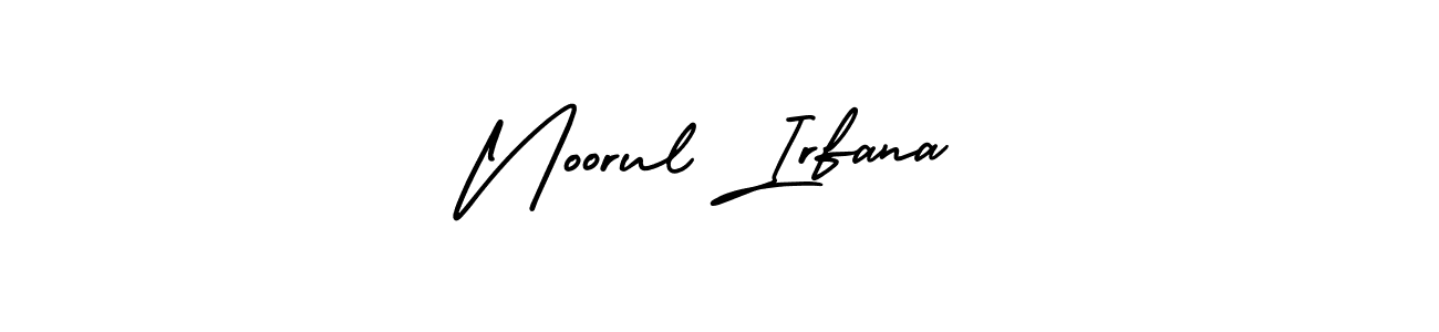 Design your own signature with our free online signature maker. With this signature software, you can create a handwritten (AmerikaSignatureDemo-Regular) signature for name Noorul Irfana. Noorul Irfana signature style 3 images and pictures png