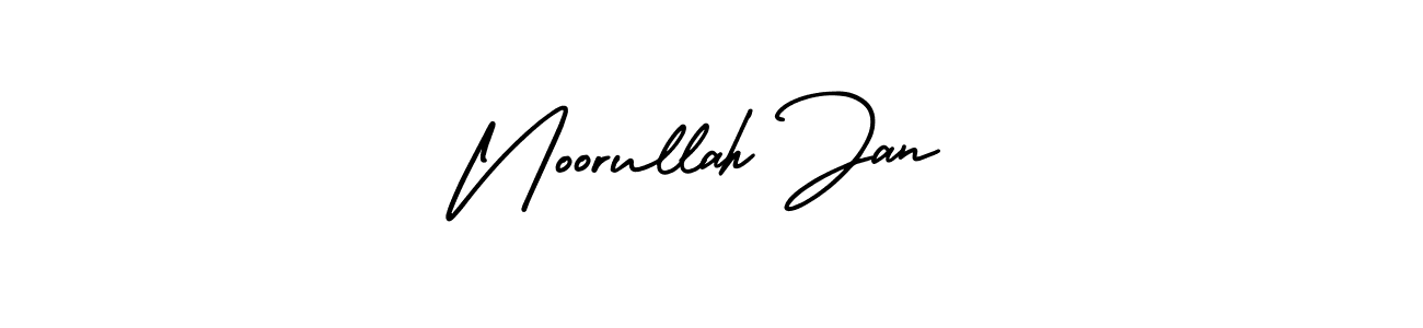 You should practise on your own different ways (AmerikaSignatureDemo-Regular) to write your name (Noorullah Jan) in signature. don't let someone else do it for you. Noorullah Jan signature style 3 images and pictures png