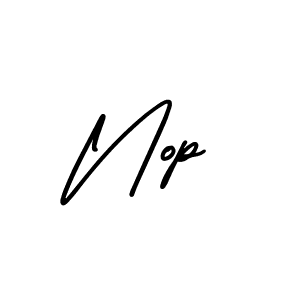 Make a beautiful signature design for name Nop. With this signature (AmerikaSignatureDemo-Regular) style, you can create a handwritten signature for free. Nop signature style 3 images and pictures png