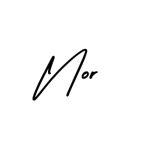 Design your own signature with our free online signature maker. With this signature software, you can create a handwritten (AmerikaSignatureDemo-Regular) signature for name Nor. Nor signature style 3 images and pictures png