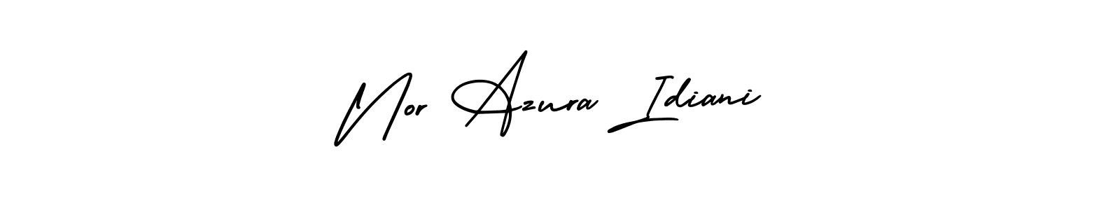 Create a beautiful signature design for name Nor Azura Idiani. With this signature (AmerikaSignatureDemo-Regular) fonts, you can make a handwritten signature for free. Nor Azura Idiani signature style 3 images and pictures png