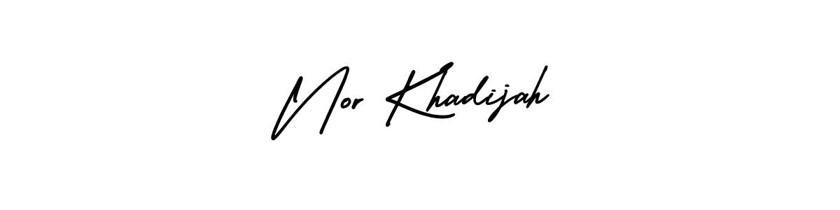 Make a beautiful signature design for name Nor Khadijah. Use this online signature maker to create a handwritten signature for free. Nor Khadijah signature style 3 images and pictures png
