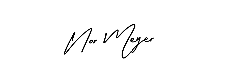 Use a signature maker to create a handwritten signature online. With this signature software, you can design (AmerikaSignatureDemo-Regular) your own signature for name Nor Meyer. Nor Meyer signature style 3 images and pictures png